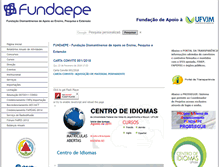 Tablet Screenshot of fundaepe.org.br